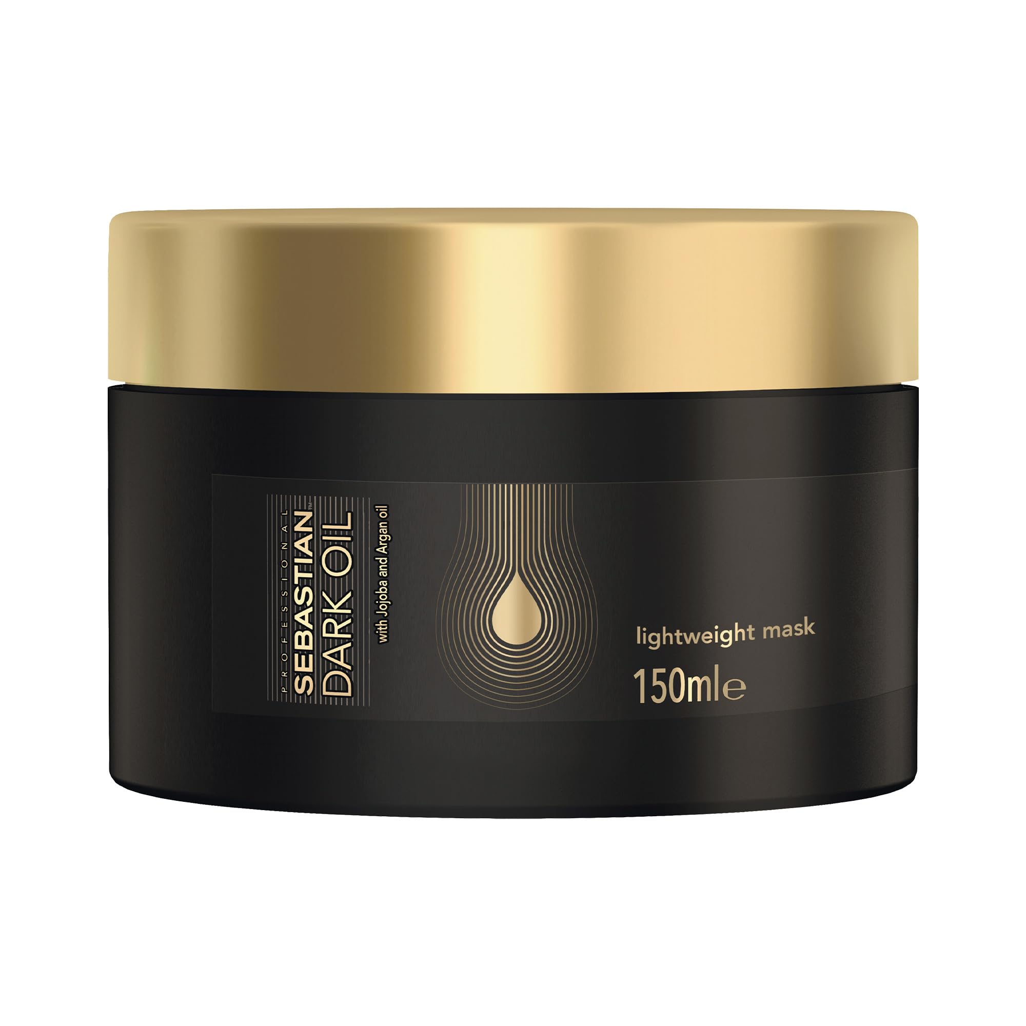 Sebastian Professional Dark Oil Maschera Leggera | Liscia e Nutre | Dona Corposità | Per Tutti i Tipi di Capelli, 150 ml