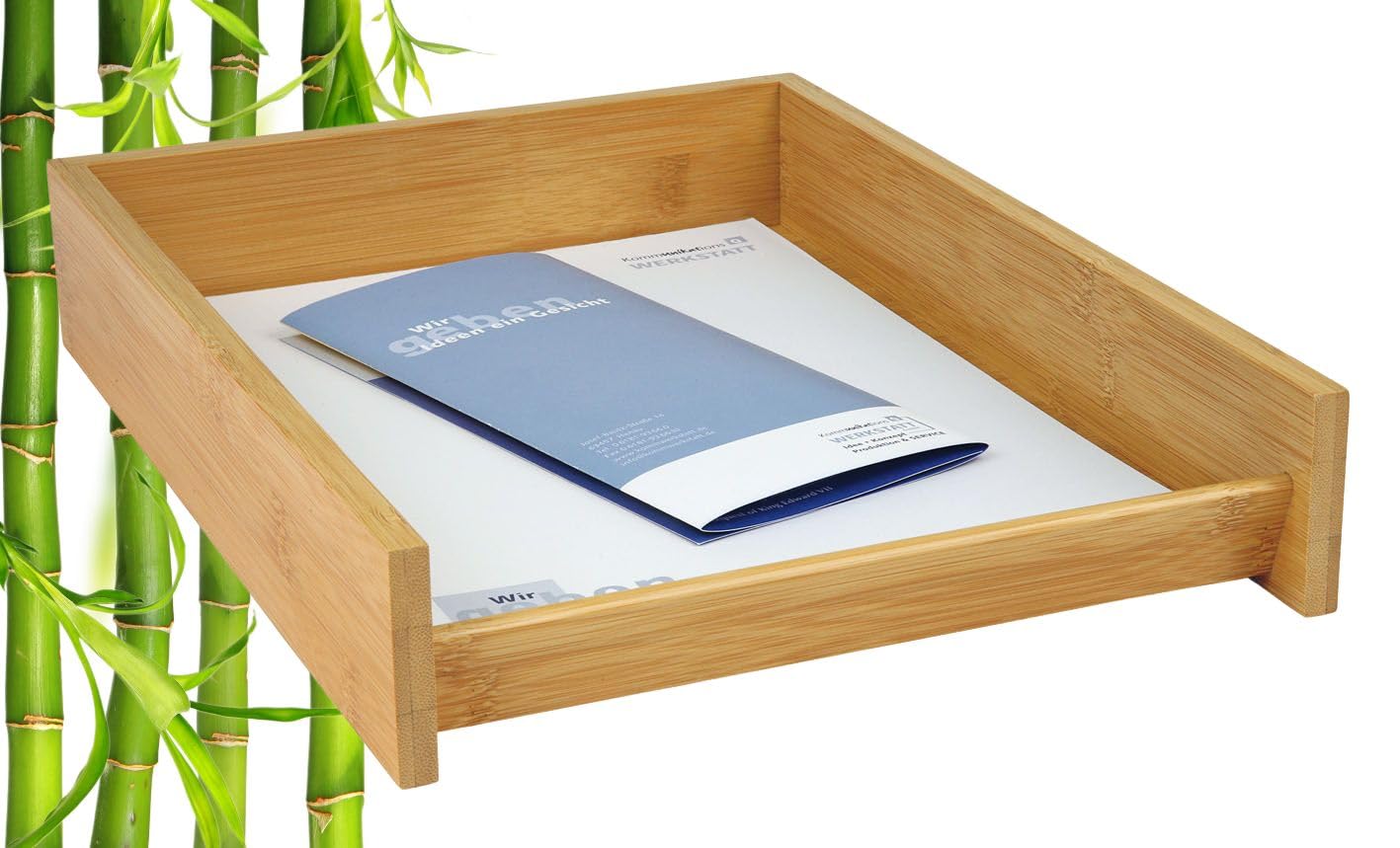 Wedo 61 807 Bamboo Letter Tray - Brown — image 1