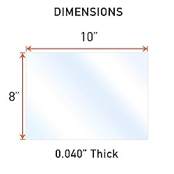 10 Pack of 8x10” PET Sheet/Plexiglass Panels