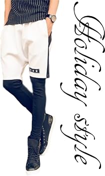 Amazon Lstage メンズ パンツ ハーフパンツ タイツ レギンス コーデ L White ショートパンツ 通販