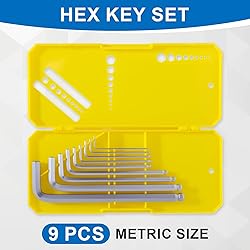 Zoikuloi 9 PCS Hex Key Set, Ball-End Allen Wrench