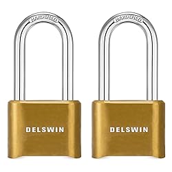 DELSWIN Combination Lock Outdoor Padlock