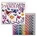 eeBoo Colored Pencils in Butterflies and Flowers Tin Case, Set of 24