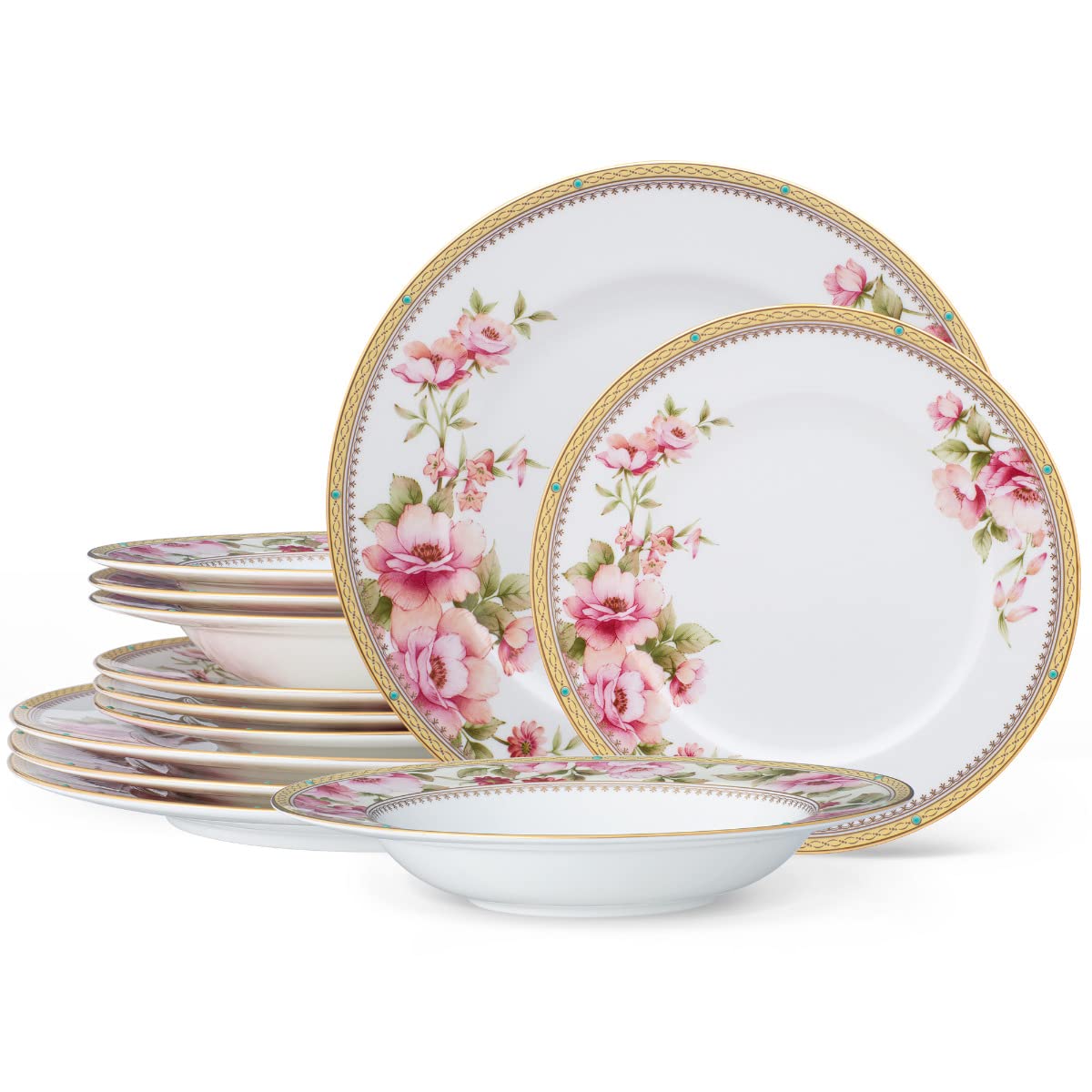 Noritake Hertford 12-Piece Set, Service for 4t in