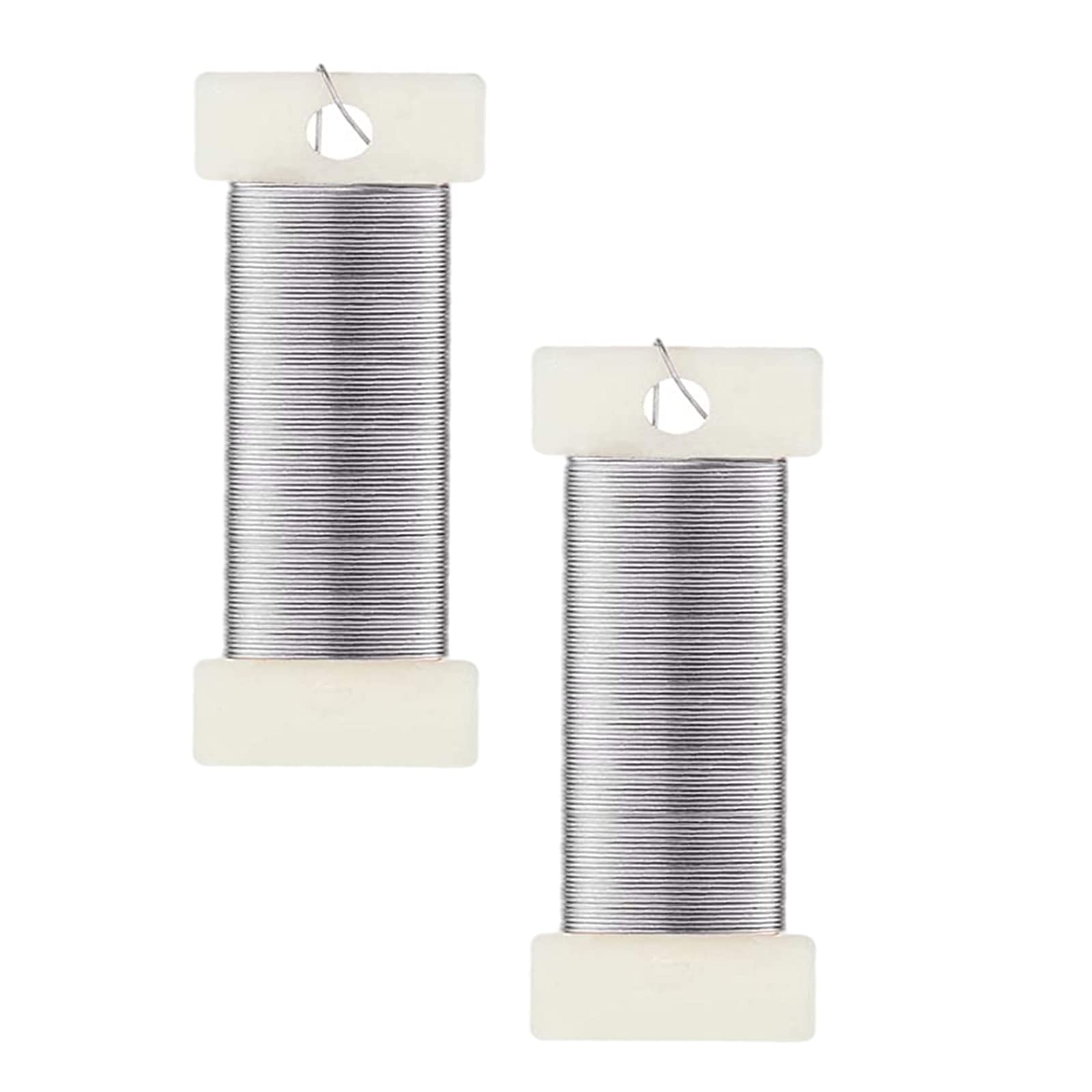 2 Rolls Florist Wire for Wreath Making, 22 Gauge Paddle Wire - Flexible Wreath Wire, Floral Wire for Christmas Wreath Making, Wedding Garland, Flower Arrangement Crafting Binding Wire for Floristry