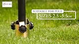DIVCHI Heavy Duty Zinc Steel Screw Ground Spike for Rotary Washing Line Parasol view 4