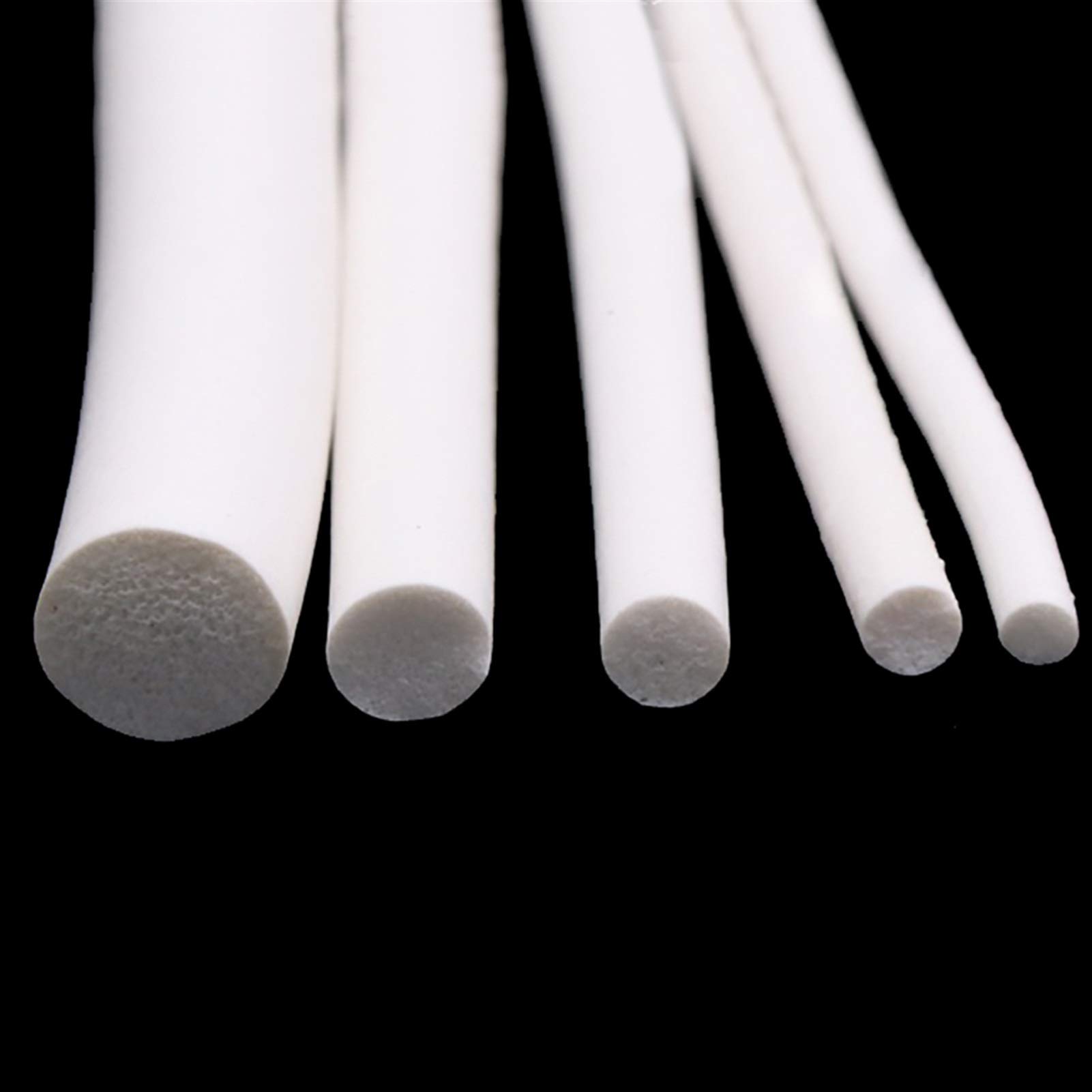 Pangyoo PYouo-Sealing strip Rubber Sponge Strip White Closed Cell Circular Foam Backer Rod Seal Silicone, Efficient sealing (Shape : O, Width : 5mm 5M)