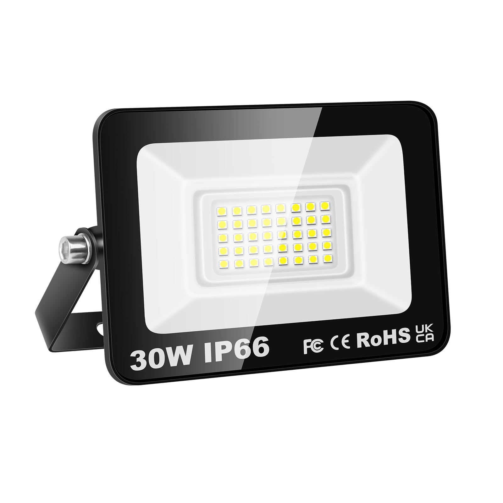 Willpower LED Security Lights Outdoor 30W 3000LM LED Floodlights IP66 Waterproof Daylight White 6500K 80V-260V Wall Light for Garden Backyard Garage Back Door Yard Lawn Court Patio