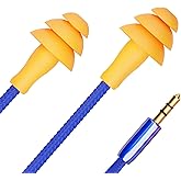 Work Earplug Headphones, Cuzabe Earbuds Wired in Ear Headphones for Work, Noise isolating Ear Plugs Earphones for Noise Reduction Motorcycle Riding Construction Work