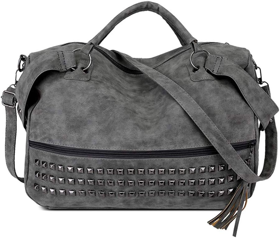 Soft PU Leather Tote for Women Bags Gray W38.5H27D13 cm