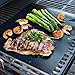 KESWON Oven Liner - BBQ Grill Mat Prime - For Charcoal Gas, Electric,Microwave Oven - Non-stick Reusable Heat Resistant - Works as Grill Mat and Stove Liner - Free Silicone Brush & Ebook-FDA Approved