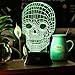 SAVFY 3D Skull bulbing Bedroom Decorative Night Multi 7 Color Change USB Touch Button LED Desk Table Light lamp