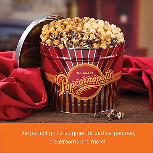 2 Popcornopolis+Gourmet+Popcorn+Gallon+Tin