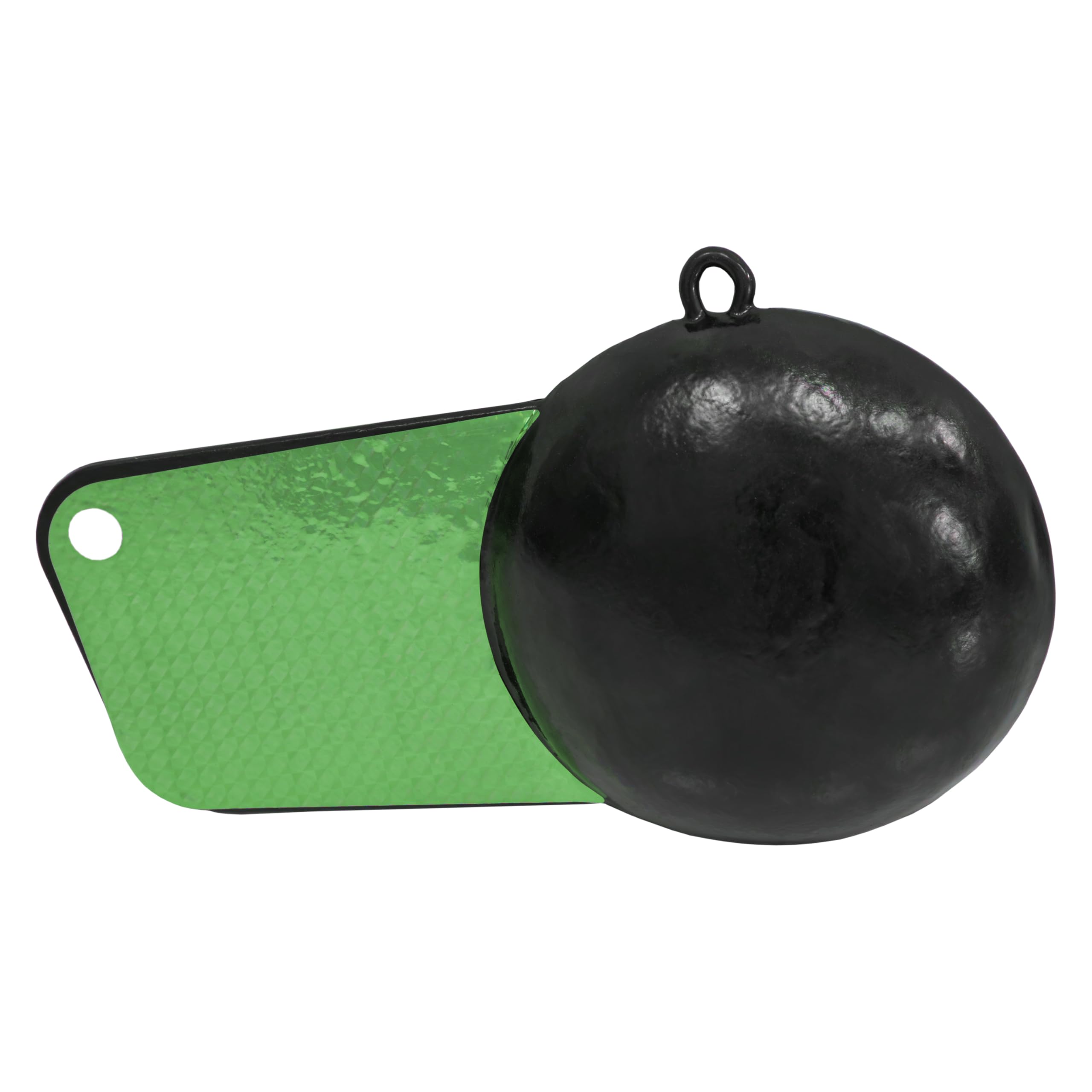 Extreme Max 3006.9094 Coated Pancake Downrigger Weight - 12 lbs. with Green Flash Image