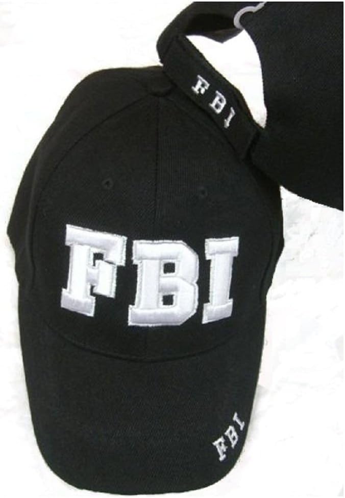 Sport CapFBI Embroidered Adjustable HAT Black Ball Cap