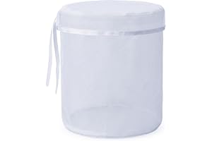 Reusable Filter Bag with Zipper for Hydroponics Gardening 220 Micron 2 Gallon 1 Piece
