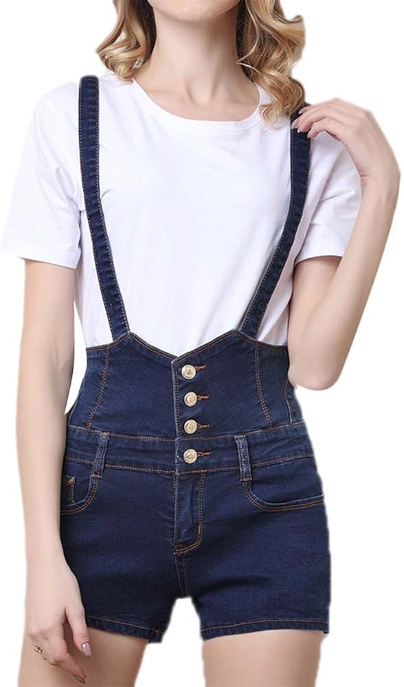 Emmay Ladies Denim Jumper Shorts Girls Jeans Dungarees Essential Fashion Jeans Jeans Elegant
