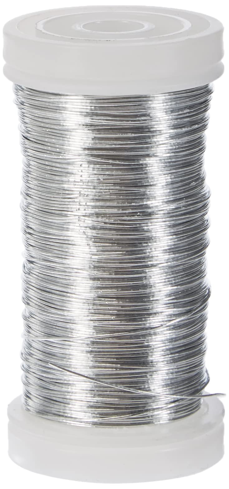 RAYHER HOBBY 2400121 Floral Wire for Flower Arrangements, Florists wire, silver, 100 m