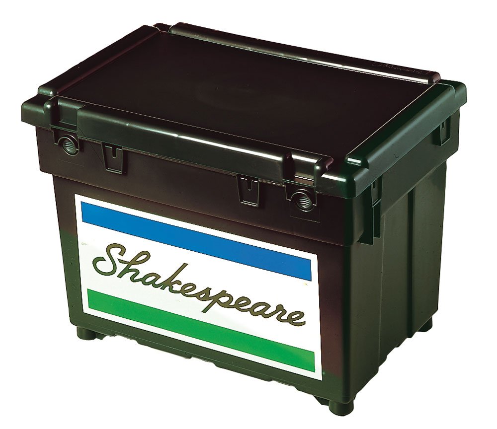 Shakespeare Fully Loaded Seatbox 1 X Extra Tray, Cusion, Padded Strap and Tackle Box, Black