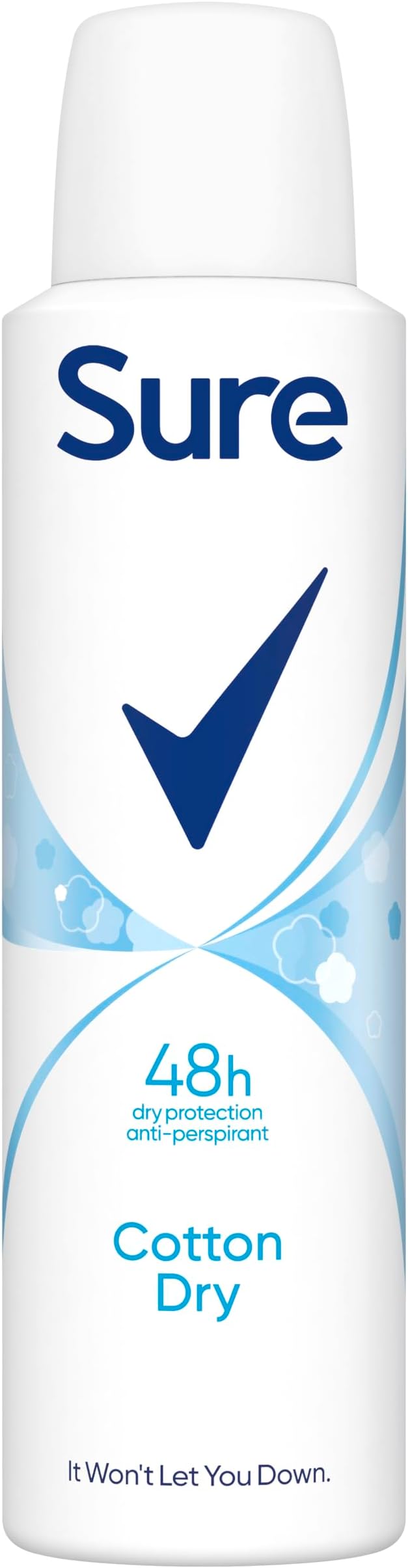 Sure Cotton Dry Anti-Perspirant Deodorant Spray Women 6x 150ml 48hr Protection