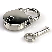 Mini Metal Lock - Zinc Replacement Pad-Lock with Keys, Mirror