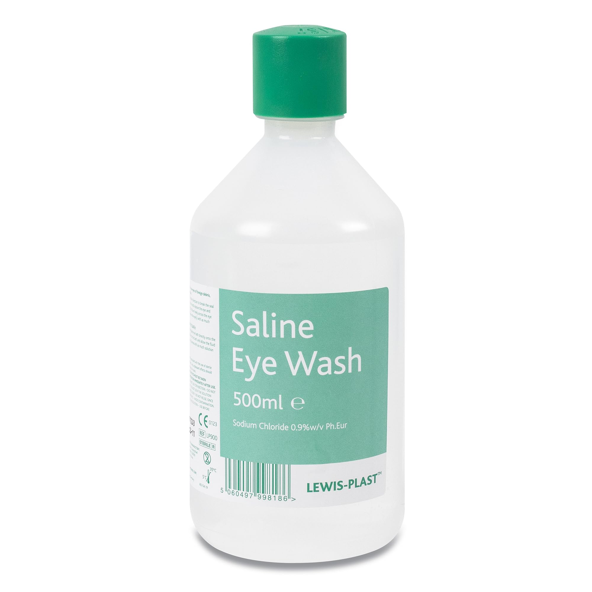 Lewis-Plast Saline Eye Wash Solution, 500ml Bottle for Safe and Effective Eye Care