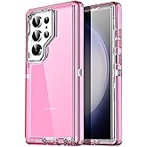 AICase for Samsung Galaxy S23 Ultra Case Clear 3 in 1 Heavy Duty Drop Protection Full Body Rugged Shockproof/Dust Proof 3-Layer Military Protective Tough Durable Cover for Galaxy S23 Ultra 6.8"_2