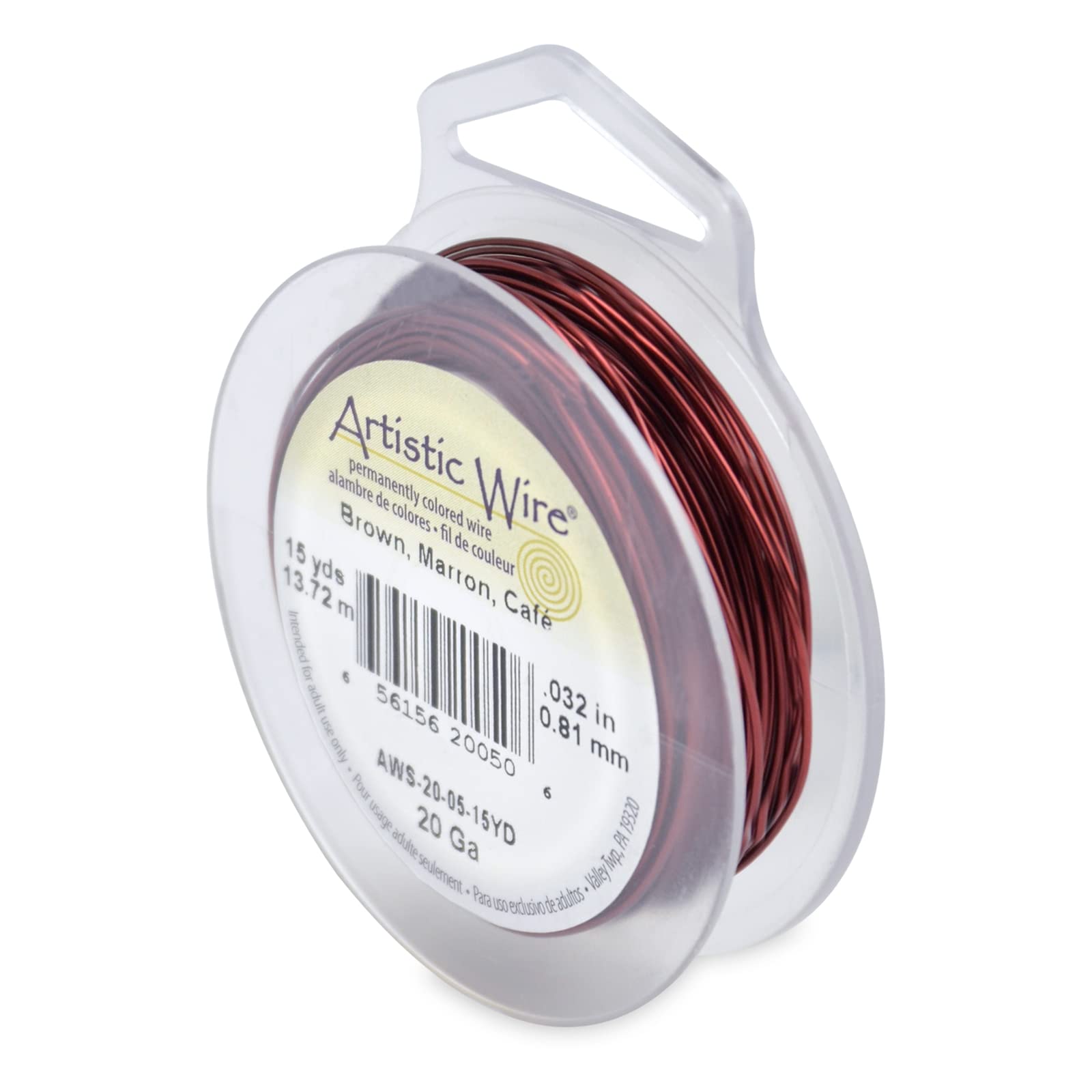 Beadalon 15-Yards Artistic 20-Gauge Wire, Brown — image 1