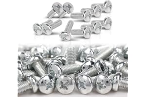 CNNELL 100 License Plate Screws Fit for Toyota Honda Lexus Phillips Pan Head Metric (100 Per Pack)