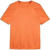 Poekuao Boys Rash Guard Short Sleeve UPF 50+ Sun Protection Swim Shirt Kids Quick Dry SPF Water Shirt