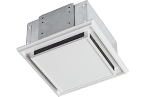 Broan 682 Duct-Free Ventilation Fan with Charcoal Filter, White Plastic-Grille