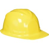 Rhode Island Novelty Child Size Plastic Yellow Construction Hat, 12 Hats Per Order