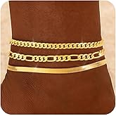 ZHESHY Gold Silver Ankle Bracelets for Women 14K Gold Plated Anklets for Women Waterproof Cuban Link Heart Chain Anklets Set Non Tarnish Dainty Layered Anklet Bracelets Summer Beach Jewelry