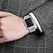 For Apple Watch Band 42mm Upgraded Stainless Steel Magnetic iwatchband with Metal Case for Apple Watch Series 3 Series 2 Series 1 Protective Bumper Replacement Strap Silver