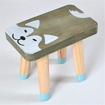 wooden baby stool