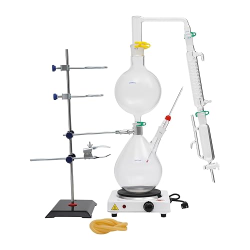 Essential Oil Steam Distillation Apparatus Kit, 2000ml Large Capacity ...