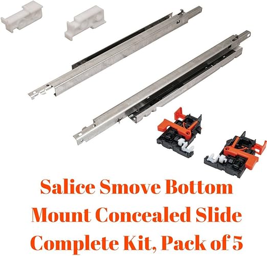 Salice Smove Bottom Mount Concealed Slide Complete Kit Full