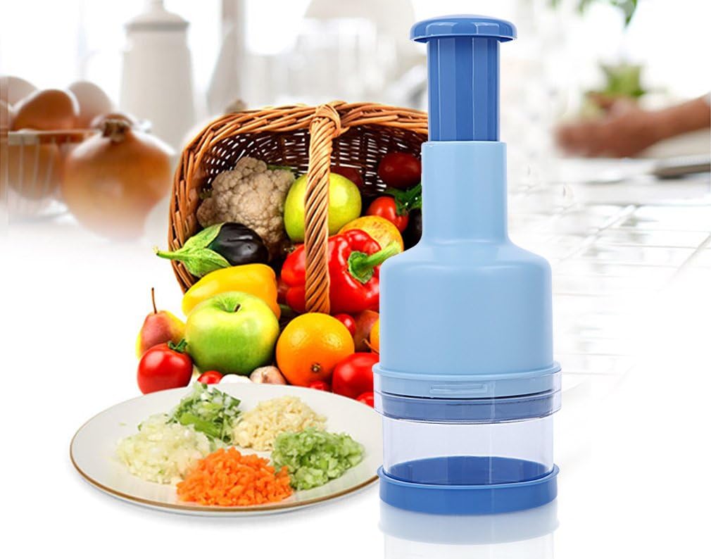 NEW Kitchen Pressing Food Chopper Cutter Slicer Peeler Dicer Vegetable, Onion, Garlic, Baby Food vegetables chopper Superb Kitchen Tool for Meal Preparation