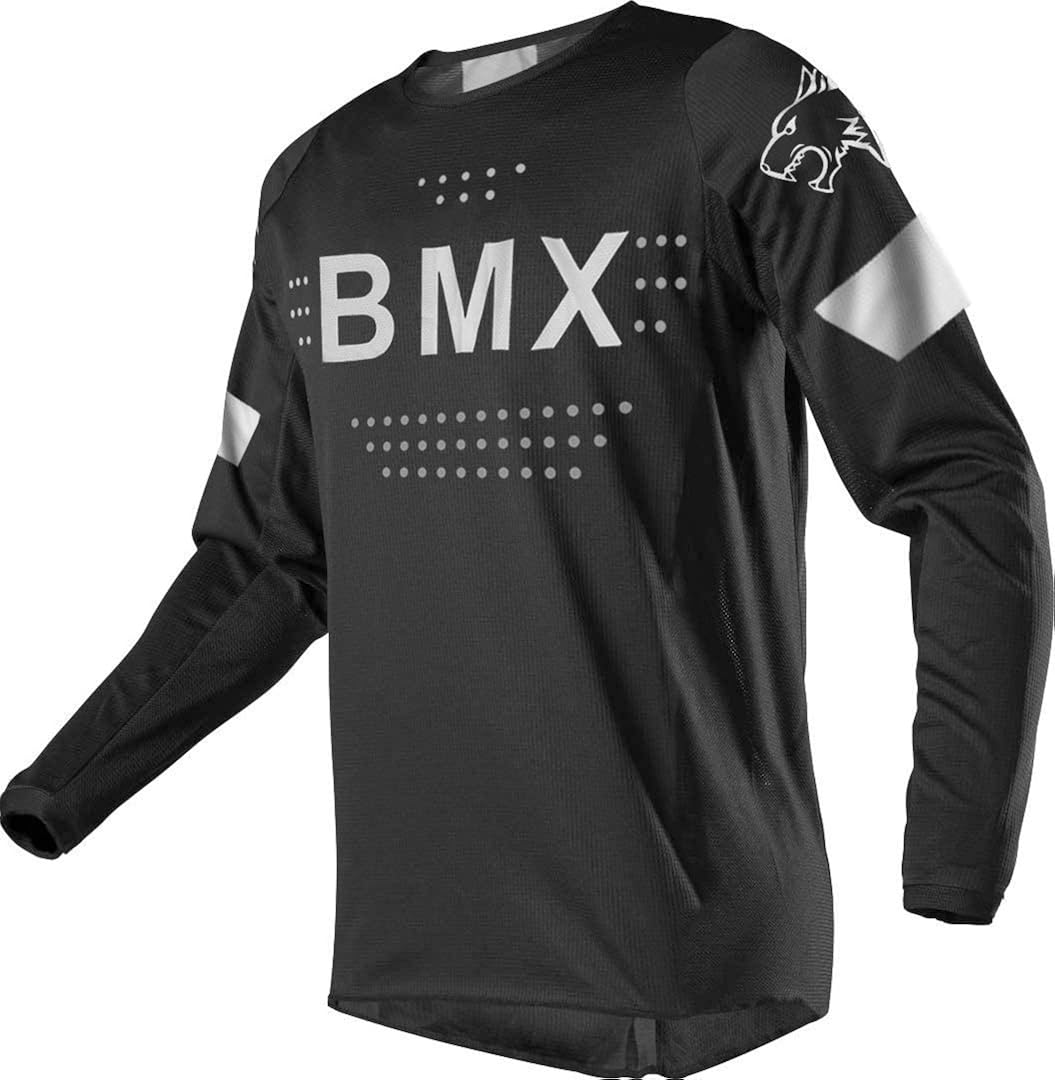 Wisdom Leaves Men's Cycling Jersey Long Sleeve Mountain Bike Jersey BMX Moisture-Wicking T-Shirt: Clothing