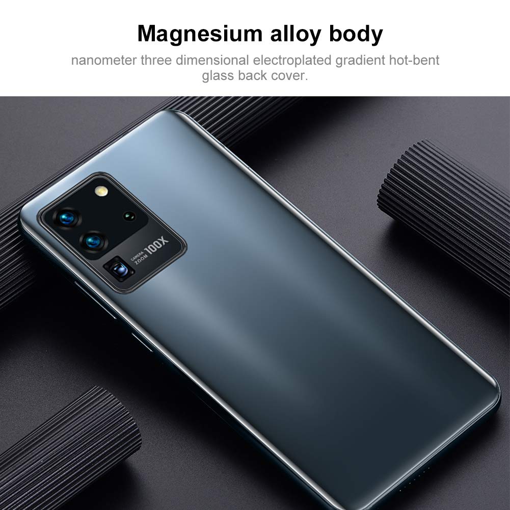 Hilitand 6.1in Full Screen Dual Card Face ID Smartphone,Front Camera 200W + Back Camera 500W,Fingerprint Unlocked Fast and Secure,5point Touching Screen,Support for Android 10.0,with 128G Memory Card