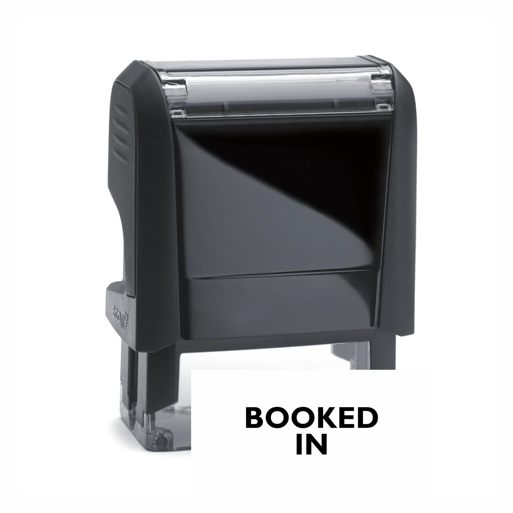 Booked in Stamp – Self Inking Black Ink Stamper – 24 x 7mm