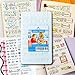 OzBSP Bullet Journal Stencil Set Plastic Planner Templates - for Scrapbooking Notebook Journaling Diary Card Letters, DIY Projects, Art Drawing | 24 Unique Premium Quality Stencils | A5 Size 4x7 inch