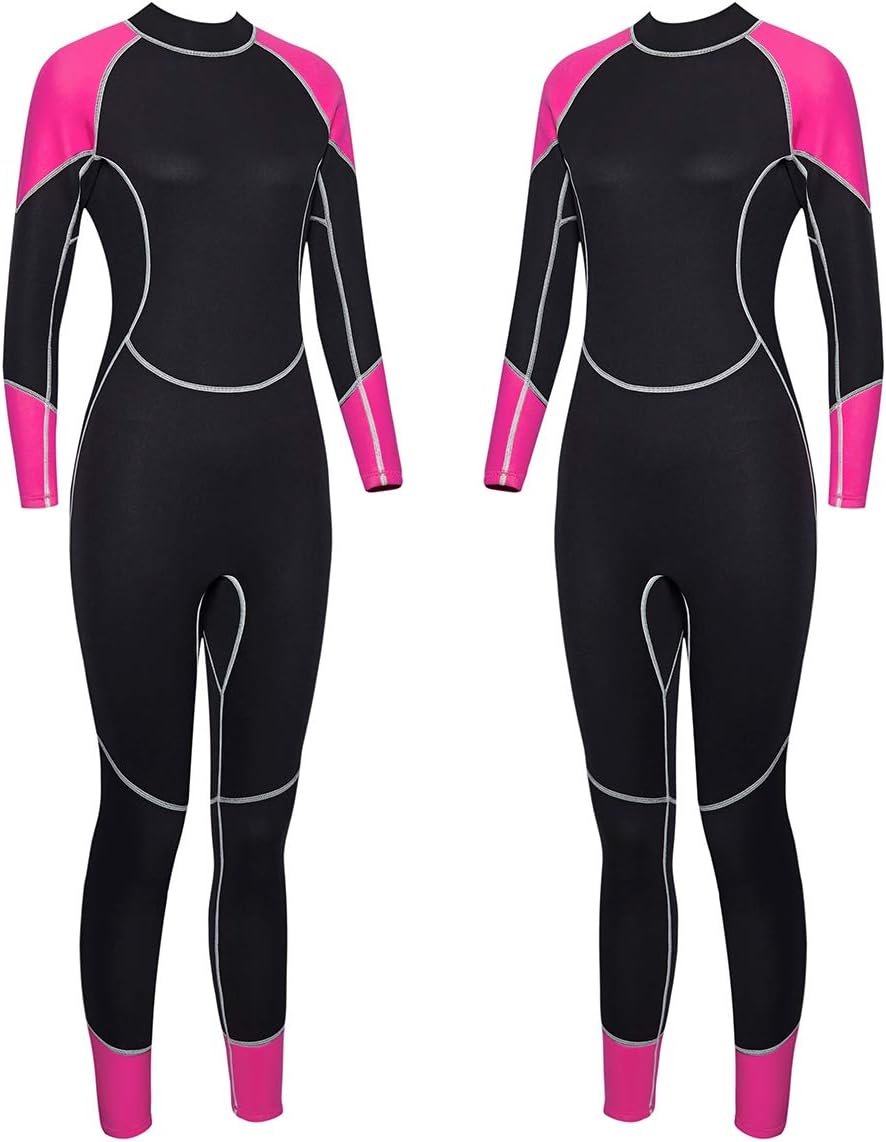 Niiwi Full Body Wetsuit - Men and Women 2.5mm Premium Neoprene - Scuba Diving Thermal Full Suit - Designed for Surfing, Snorkeling, Swimming, Kayaking, Water Sports