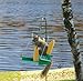 Belle Fleur Porch Swing Squirrel Feeder, Green, 3 Corn Cob Capacity