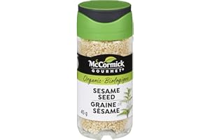 McCormick Gourmet (MCCO3), New Bottle, Premium Quality Natural Herbs & Spices, Organic Sesame Seeds, 45g