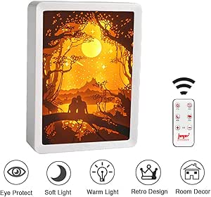 FDYD Estructura de Madera Maciza de Papercut Cajas de luz Luces de la