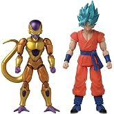 Dragon Stars Series - Dragon Ball Super - Super Saiyan Blue Goku Vs Golden Frieza, 6.5" Action Figure Battle Pack