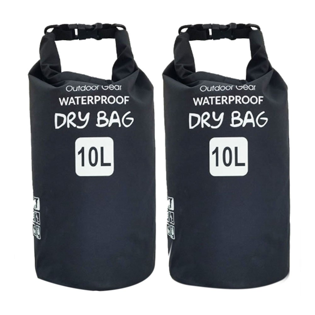 X折りたたみストレージドライバッグ防水袋ポーチforドリフト 釣り カヌー Meijunter ブラック 2 B074sj32h1 15l 防水ケースダイビングバッグ 超歓迎された