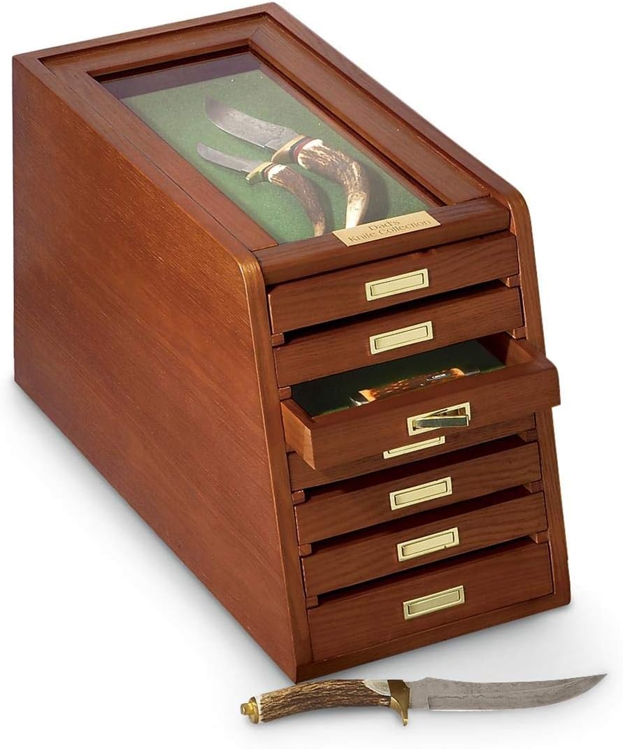 CASTLECREEK Collector's Cabinet Display Case, Walnut
