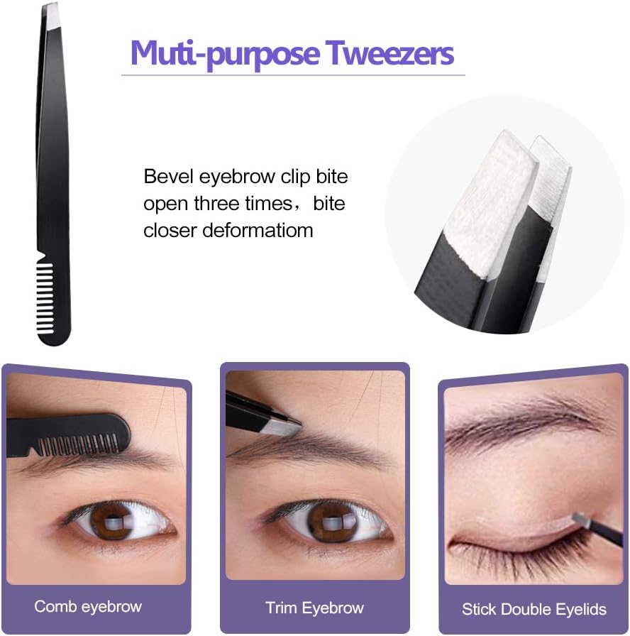 Eyebrow Kit 6 in 1,Eyebrow Scissors, Eyebrow Razor, Eyebrow Brush, Tweezers, Eyebrow Trimmer, Eyebrow Grooming, Eyebrow kits for Women: Home Improvement